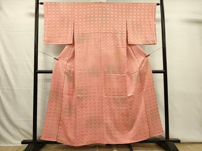 平和屋着物■上質な小紋　青海波地紋　暈し染め　正絹　逸品　DABI3784ya