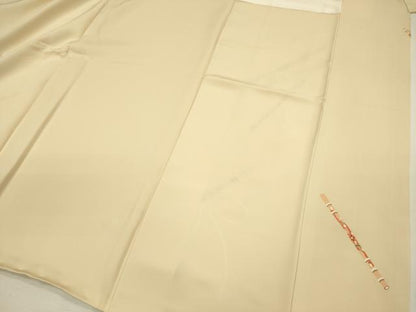 平和屋着物■豪華色留袖　花笛文　金糸　正絹　逸品　DABI3793ya