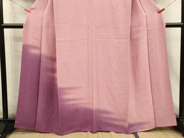平和屋着物■訪問着　霞文　暈し染め　正絹　逸品　DABI3796ya
