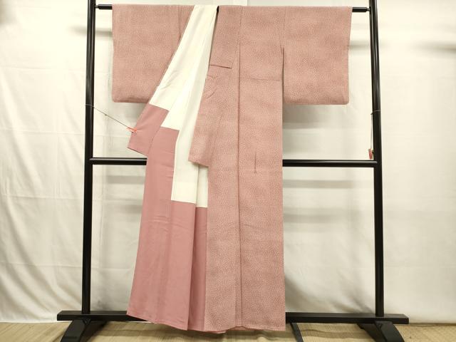 平和屋着物■江戸小紋　作家物　小花尽くし文　正絹　逸品　DABI3811ya
