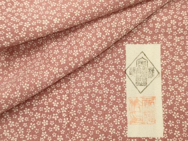 平和屋着物■江戸小紋　作家物　小花尽くし文　正絹　逸品　DABI3811ya