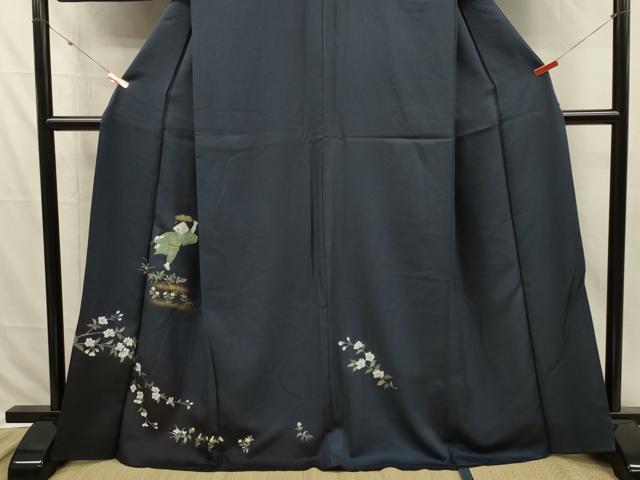 平和屋着物■訪問着　枝花文　童子遊び　暈し染め　金彩　正絹　逸品　DABI3821ya