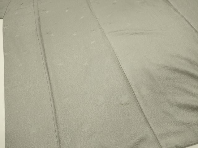 平和屋着物■上質な色無地　舞花地紋　霞色　正絹　逸品　DABI3830ya