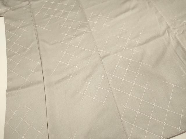 平和屋着物■上質な小紋　網目文　正絹　逸品　DABI3831ya