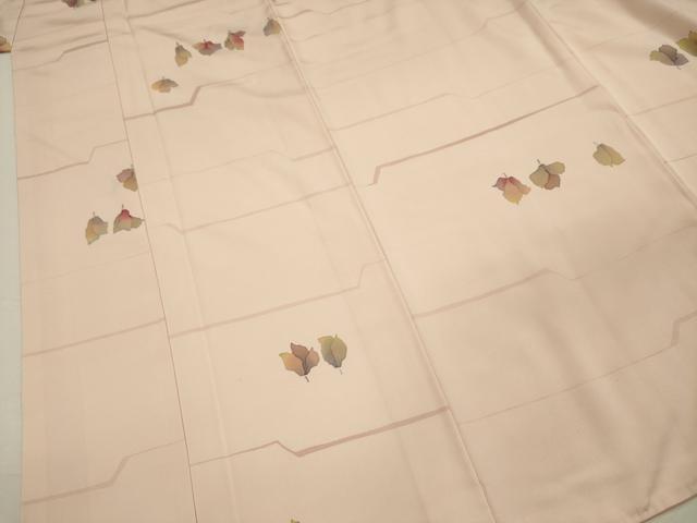 平和屋着物■上質な小紋　ろうけつ染め　舞花文　正絹　逸品　DABI3833qp
