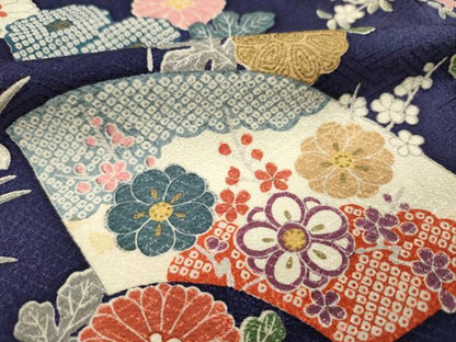 平和屋着物■訪問着　地紙花文　金彩　正絹　逸品　DABI3834ya