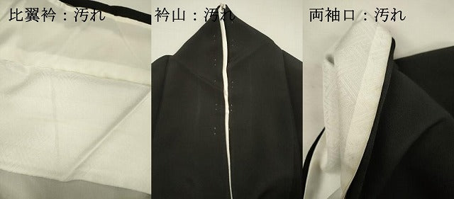 平和屋着物■豪華黒留袖　流水飛鶴文　金銀彩　ロング丈　正絹　逸品　DABI3842ya