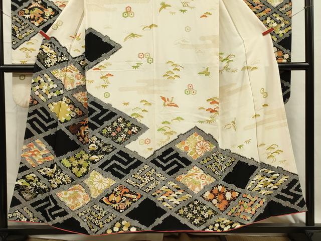 平和屋着物■豪華振袖　花菱文　宝尽くし　松竹梅　金彩　正絹　逸品　DABI3849ya
