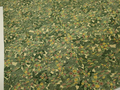 平和屋着物■上質な小紋　風景花文　正絹　逸品　DABI3860ya