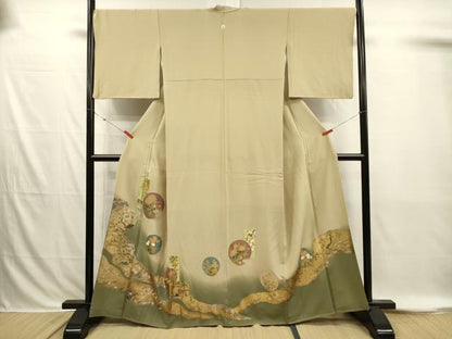 平和屋着物■豪華色留袖　花丸文　暈し染め　金彩　正絹　逸品　DABI3862ya