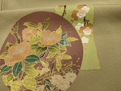 平和屋着物■豪華色留袖　花丸文　暈し染め　金彩　正絹　逸品　DABI3862ya
