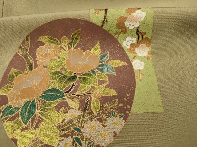 平和屋着物■豪華色留袖　花丸文　暈し染め　金彩　正絹　逸品　DABI3862ya