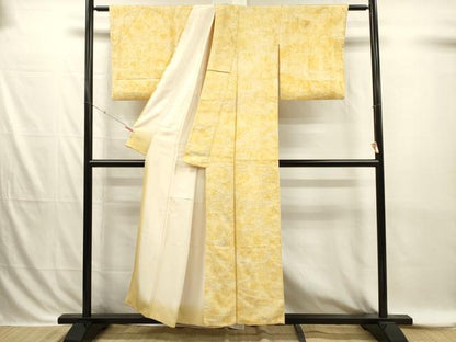 平和屋着物■上質な小紋　絞り　流水亀甲霞文　暈し染め　正絹　逸品　DABI3866ya