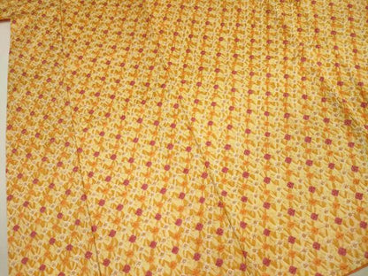 平和屋着物■上質な小紋　総絞り　舞花文　正絹　逸品　DABI3868ya
