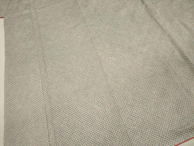 平和屋着物■大変加工の良い総絞り小紋　正絹　逸品　DABI3871ya
