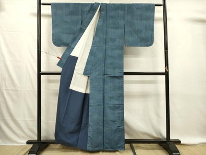 平和屋着物■上質な紬　霞文　暈し染め　正絹　逸品　DABI3876ya
