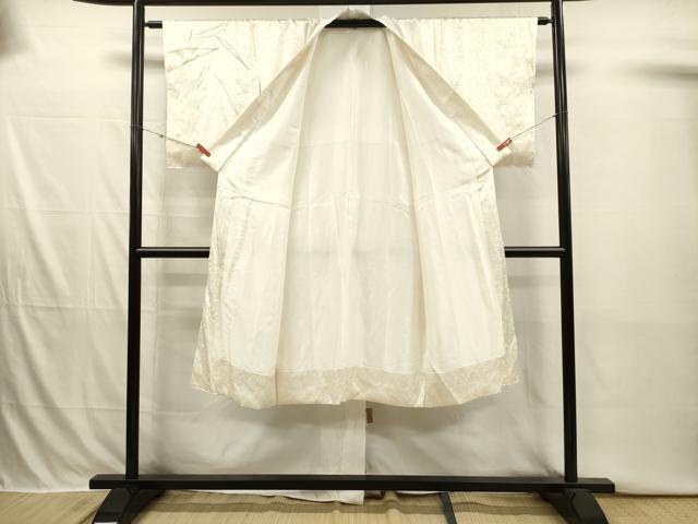 平和屋着物■長襦袢　袷　群鶴文　金彩　正絹　逸品　DABI3884ya