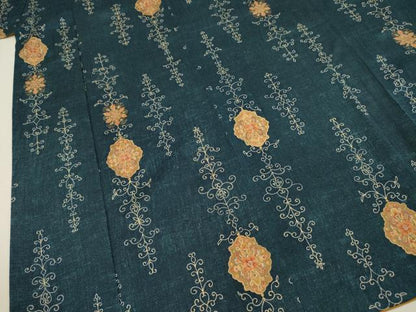 平和屋着物■上質な小紋　洋花唐草文　やまと誂製　正絹　逸品　DABI3885ya