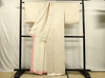 平和屋着物■上質な小紋　抽象文様　正絹　逸品　DABI3887ya