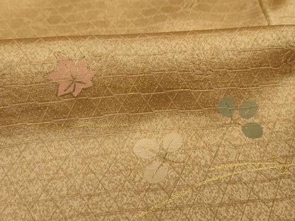 平和屋着物■訪問着　駒刺繍　花籠文　暈し染め　金彩　三越扱い　正絹　逸品　DABI3891ya