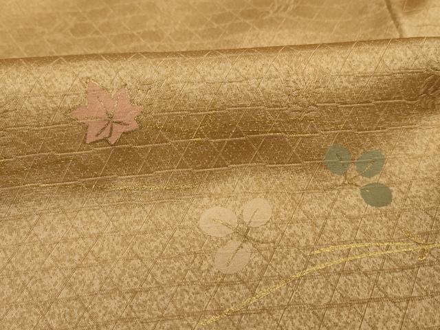 平和屋着物■訪問着　駒刺繍　花籠文　暈し染め　金彩　三越扱い　正絹　逸品　DABI3891ya