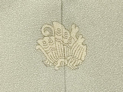 平和屋着物■豪華色留袖　孔雀花文　金彩　正絹　逸品　DABI3896ya