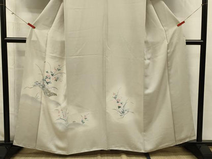 平和屋着物■訪問着　草花文　暈し染め　やまと誂製　正絹　逸品　DABI3905ya