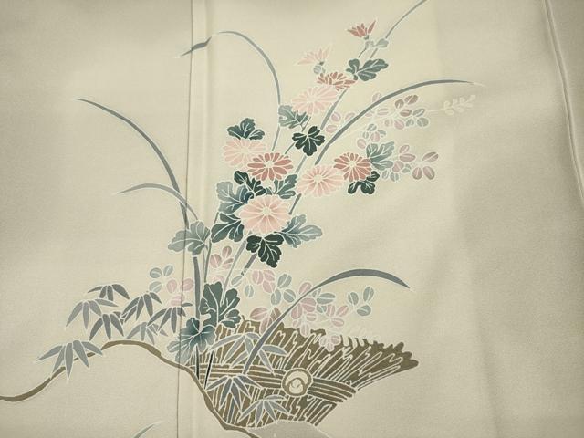 平和屋着物■訪問着　草花文　暈し染め　やまと誂製　正絹　逸品　DABI3905ya