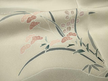 平和屋着物■訪問着　草花文　暈し染め　やまと誂製　正絹　逸品　DABI3905ya