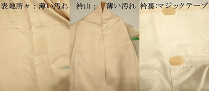平和屋着物■訪問着　刺繍　草花文　暈し染め　銀糸　正絹　逸品　DABI3908ya