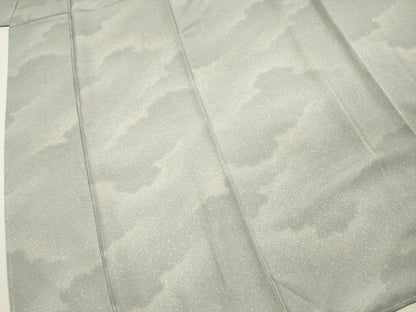 平和屋着物■上質な小紋　作家物　雲取り文　暈し染め　正絹　逸品　未使用　DABI3911ya