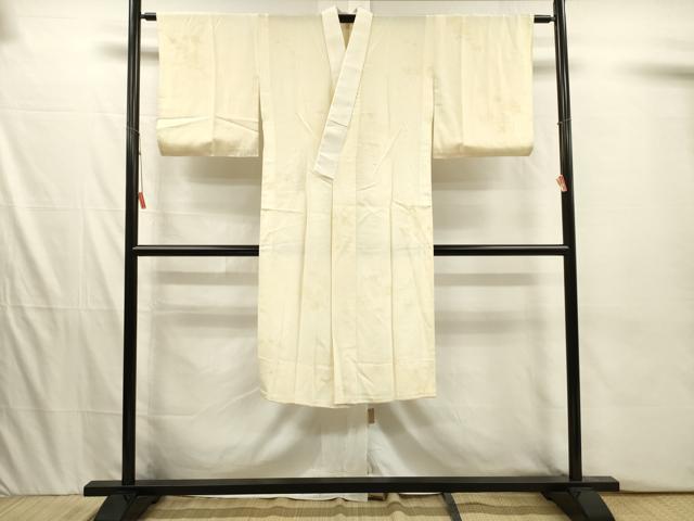 平和屋着物■長襦袢　無双仕立て　枝花文　正絹　逸品　DABI3914ya