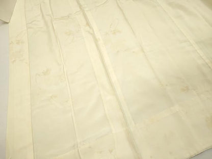 平和屋着物■長襦袢　無双仕立て　枝花文　正絹　逸品　DABI3914ya