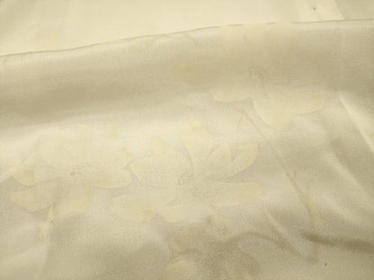 平和屋着物■長襦袢　無双仕立て　枝花文　正絹　逸品　DABI3914ya