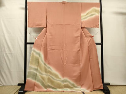 平和屋着物■訪問着　霞文　暈し染め　正絹　逸品　DABI3920ya