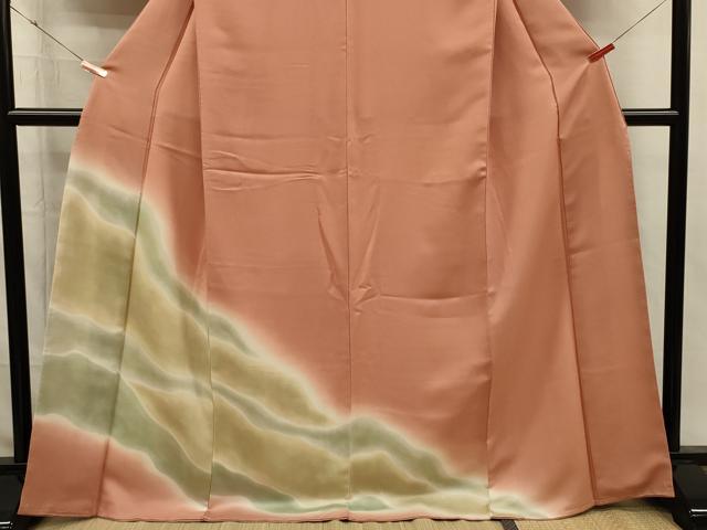 平和屋着物■訪問着　霞文　暈し染め　正絹　逸品　DABI3920ya