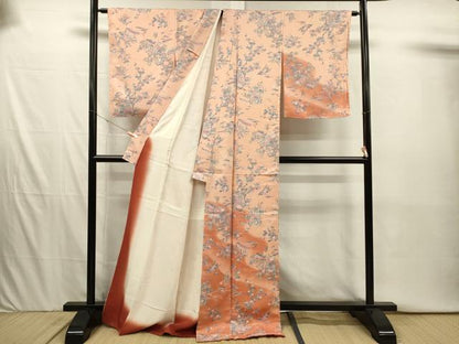 平和屋着物■訪問着　御所車花文　松竹梅　暈し染め　正絹　逸品　未使用　DABI3925ya