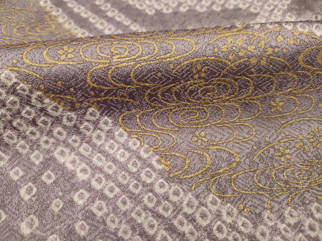 平和屋着物■訪問着　駒刺繍　絞り　流水枝梅文　金彩　正絹　逸品　未使用　DABI3934ya
