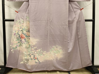平和屋着物■訪問着　花籠文　暈し染め　正絹　逸品　DABI3940ya
