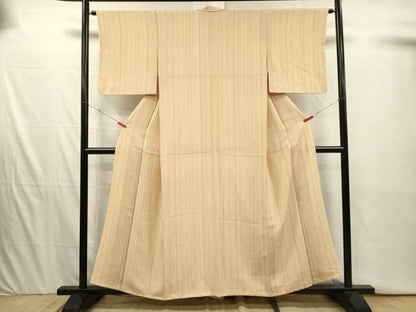 平和屋着物■上質な小紋　間道　正絹　逸品　DABI3941ya