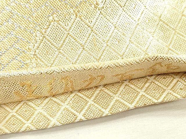 平和屋着物◎宝珠本佐賀錦　六通柄袋帯　花鳥文　枝梅　九百錦　正絹　逸品　DABI3990ya