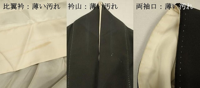 平和屋着物■豪華黒留袖　作家物　風景花松文　暈し染め　金彩　正絹　逸品　DABI3996ya