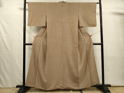 平和屋着物■江戸小紋　花唐草文　正絹　逸品　DABI3997ya