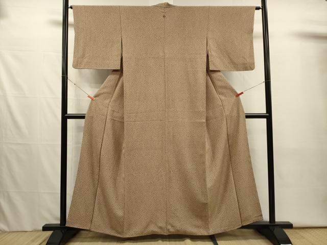 平和屋着物■江戸小紋　花唐草文　正絹　逸品　DABI3997ya