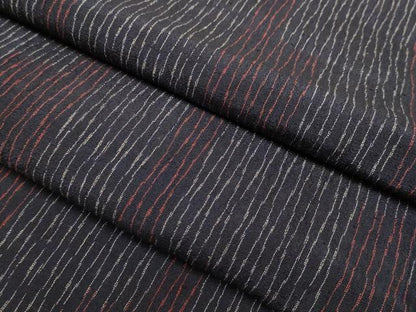 平和屋着物▽上質なお召　単衣　変わり間道　正絹　逸品　DABI4002du