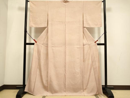 平和屋着物▽江戸小紋　単衣　雲取寄せ小紋柄　正絹　逸品　DABI4013du