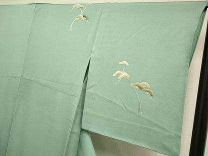 平和屋着物▽訪問着　単衣　松文　暈し染め　正絹　逸品　DABI4027du
