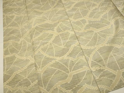 平和屋着物▽上質な紬　単衣　抽象文様　正絹　逸品　DABI4036du