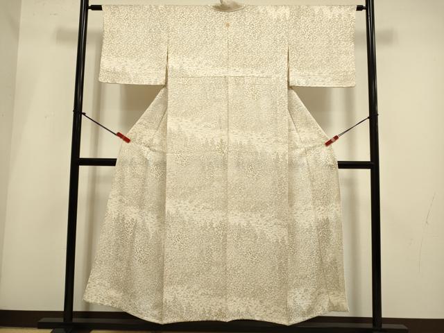 平和屋着物▽上質な小紋　単衣　風景文　正絹　逸品　DABI4038du