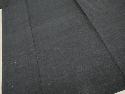 平和屋着物▽上質な紬　単衣　霞文　正絹　逸品　DABI4043du
